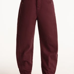 SET X PARKE HORSESHOE JEANS - RHUBARB