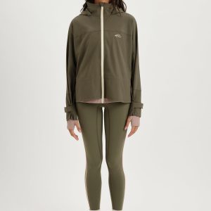 NYLON DUET CINCHED WINDBREAKER - SEDONA