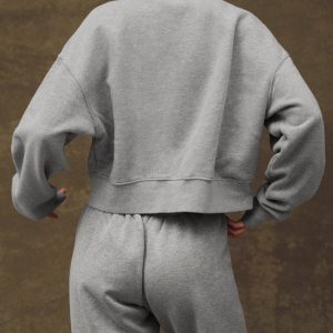 MIDWEIGHT SWEATS STAPLE STRAIGHT LEG SWEATPANTS - FOG HEATHER GREY