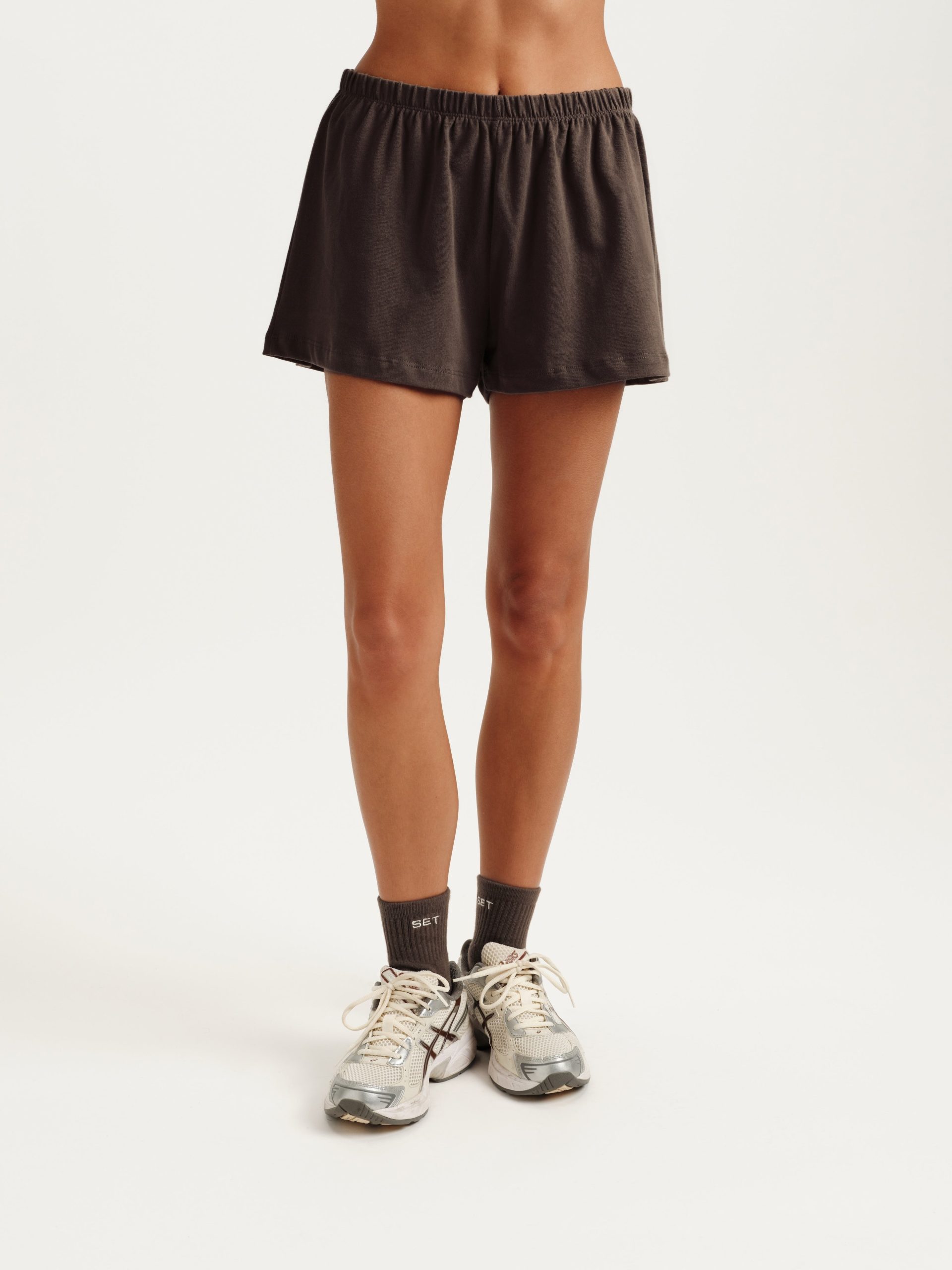 HEAVY COTTON EASY SHORTS - GRAIN