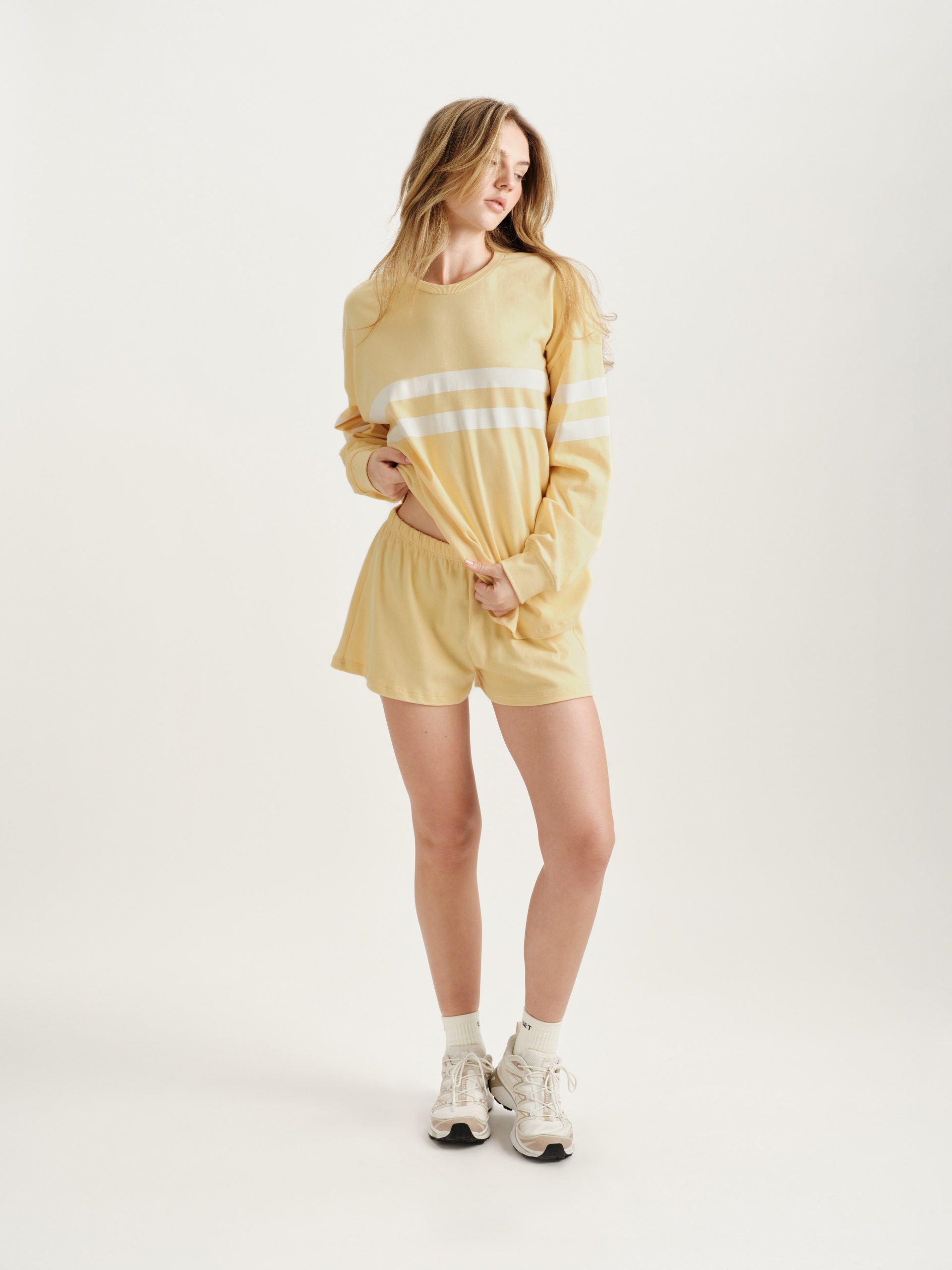 HEAVY COTTON EASY SHORTS - BUTTER - Image 2