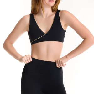 BREATHE CONTRAST WRAP BRA - MARLIN
