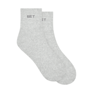 SET SHORTY SOCKS - HEATHER GREY