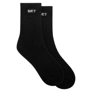 SET SOCKS - ONYX/WHITE
