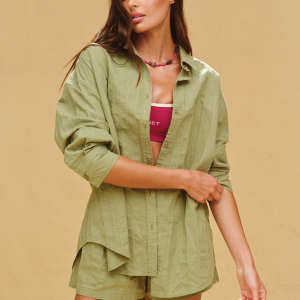 STRIPED JACQUARD LINE BUTTON DOWN - PI?A